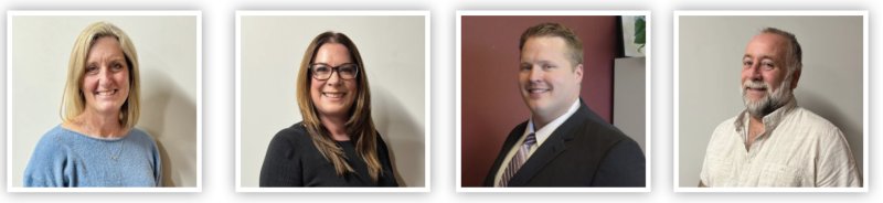 Candidates for the Schuylerville Central School District Board of Education: Joanna Crowley, Jennifer Moreau, Robert Thivierge, and Jonathon Procter. Photos via the SCSD website.