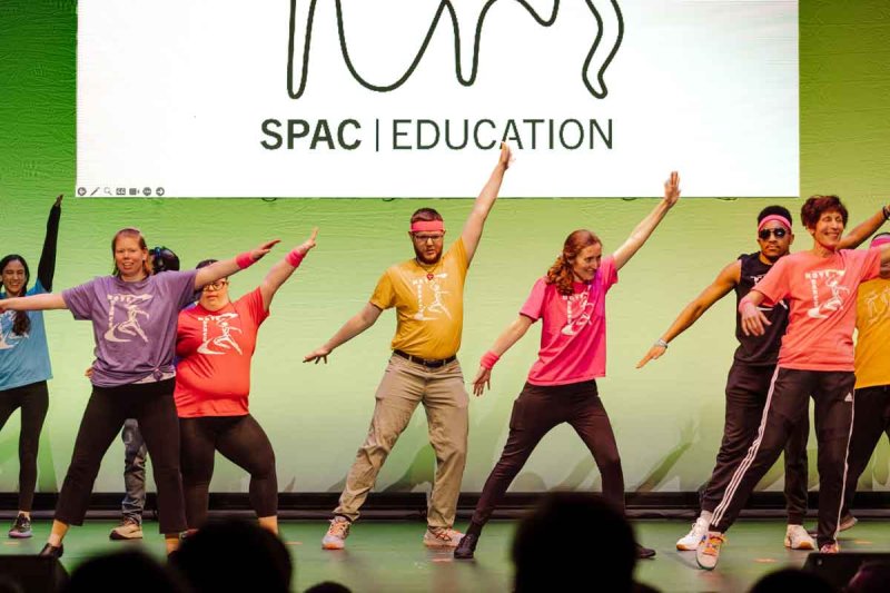 More than 100 students performed at the Saratoga Performing Arts Center’s (SPAC) Spa Little Theater on Wednesday, May 1 as part of SPAC’s “Access the Arts” education program. Photo by Rebecca Loomis.