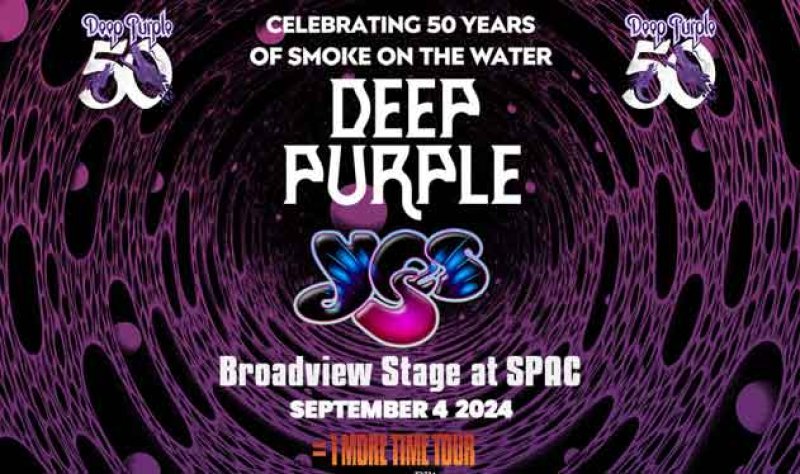 Deep Purple, YES at Saratoga Performing Arts Center Sept. 4. 