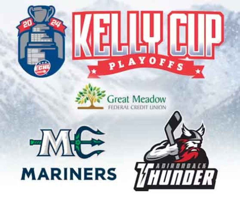 Promotional playoff series image via the Adirondack Thunder.
