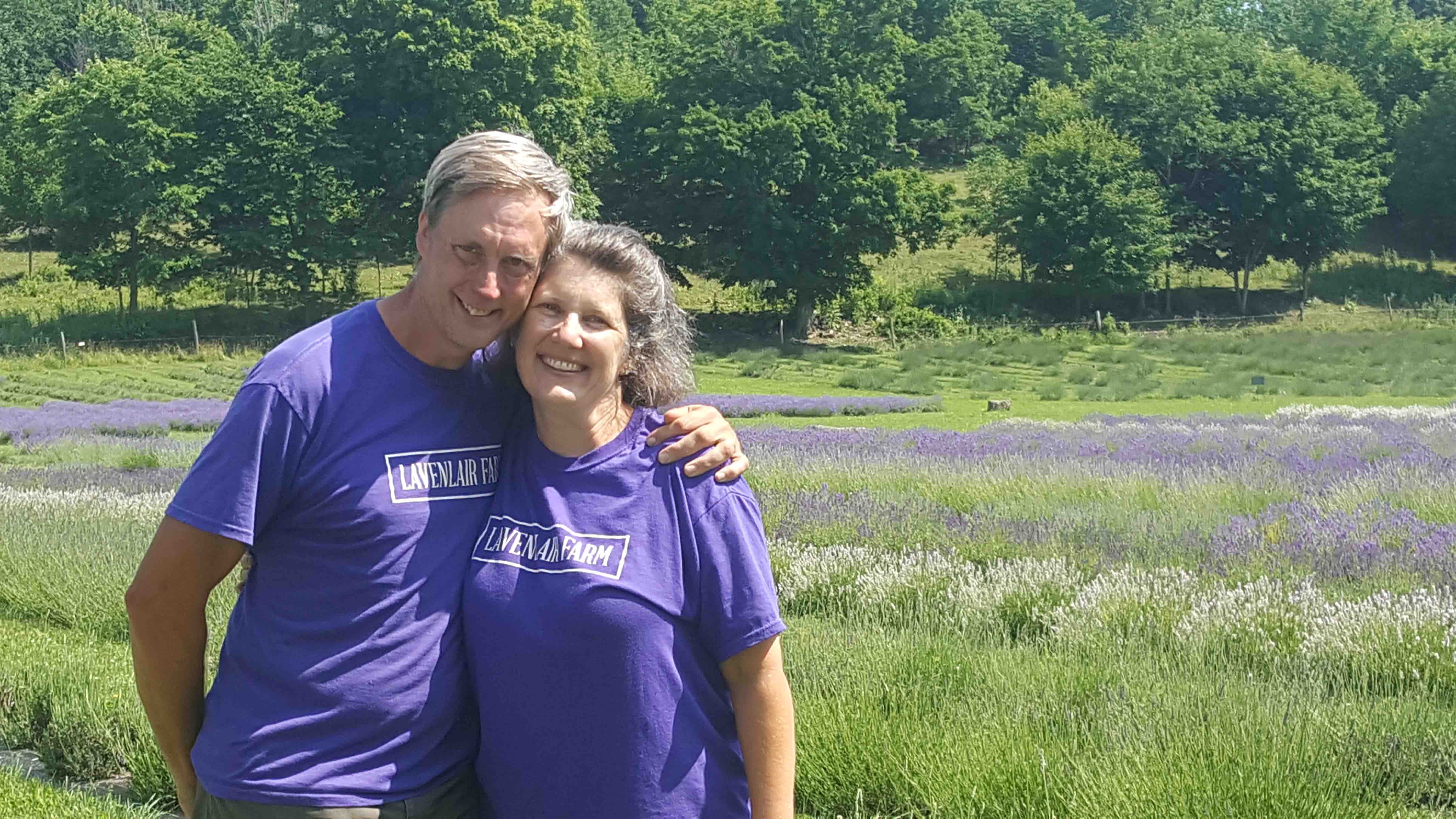 Owners David and Diane Allen at Lavenlair Farm
