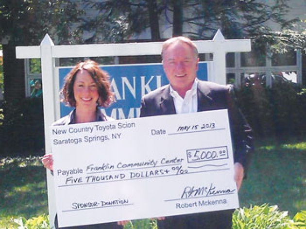 Franklin Community Center Receives $5,000 from New Country Toyota Scion