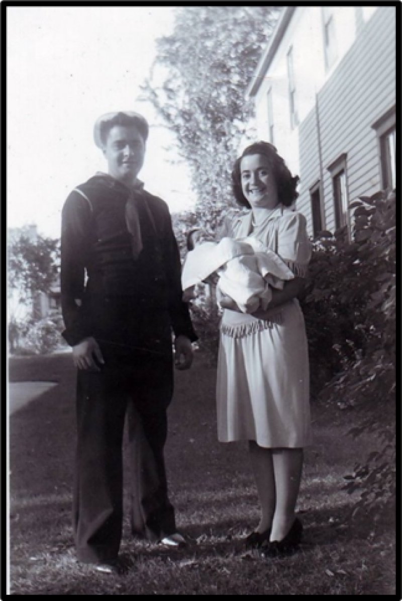 Siblings Alphonse Lambert and Angie LaBelle, August 1943