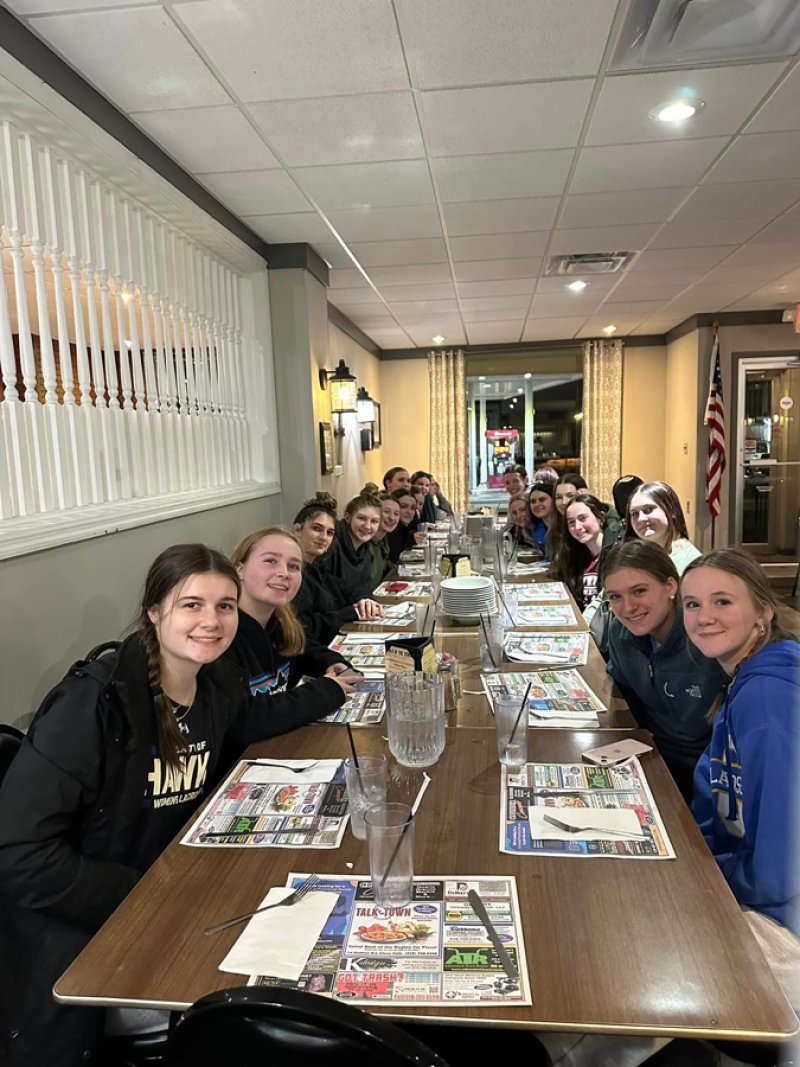 The Adirondack United at a team dinner the day before their final victory of the regular season. Photo via the Adirondack United Facebook page.