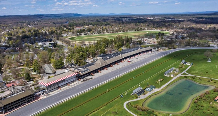 Saratoga Race Course from the air, 2020. Photo by SuperSource Media.