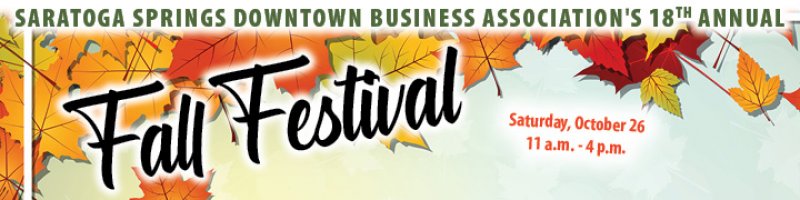 Saratoga Springs Downtown Business Association&#039;s 18th Annual Fall Festival