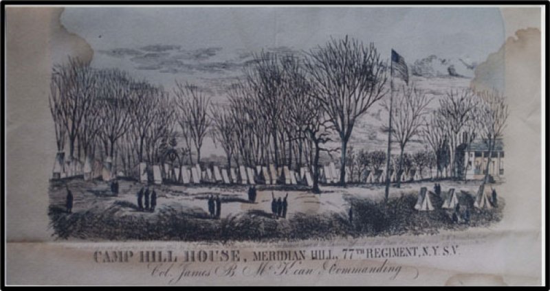 77th Regiment encampment at Meridian Hill. 