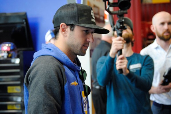NASCAR driver Chase Elliott met fans at the NAPA Store in Milton  on Friday. Photo by Dylan McGlynn 