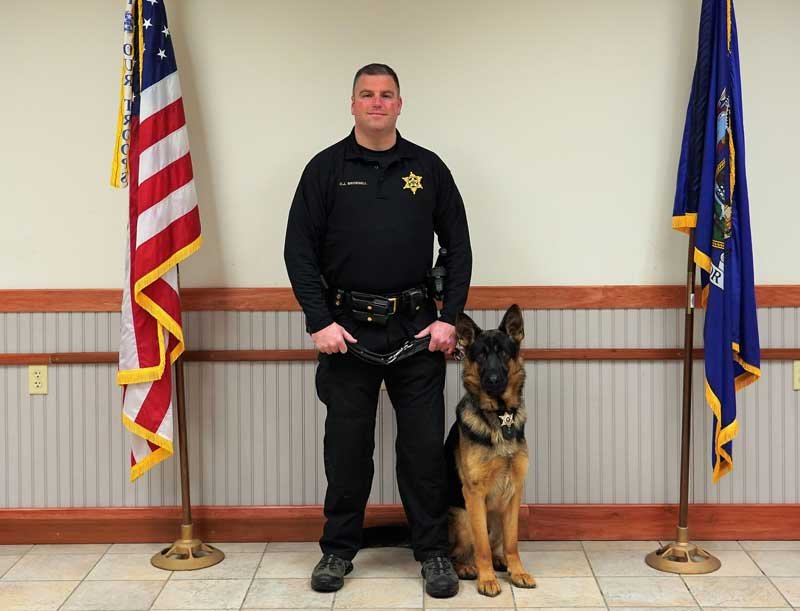 Deputy Brownell &amp; Canine Johnny. Photo provided. 