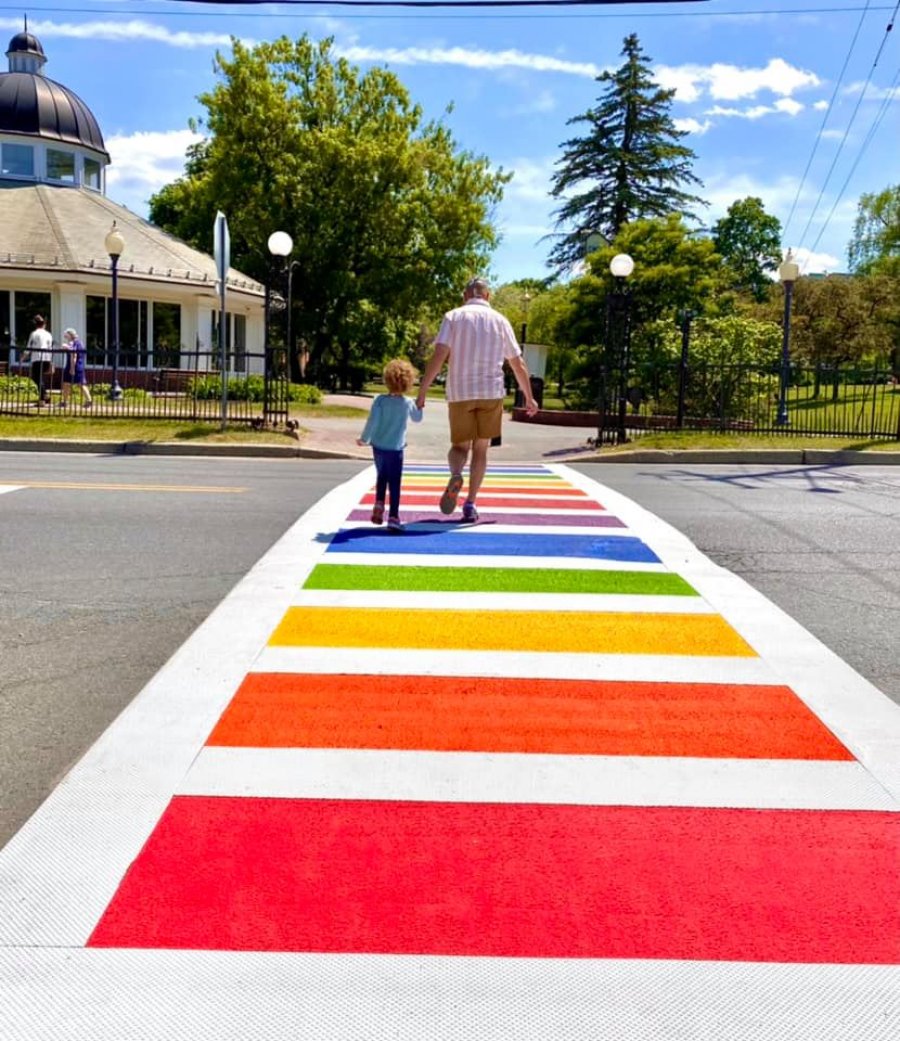 City Installs Rainbow Crosswalk, Some Raise Concerns