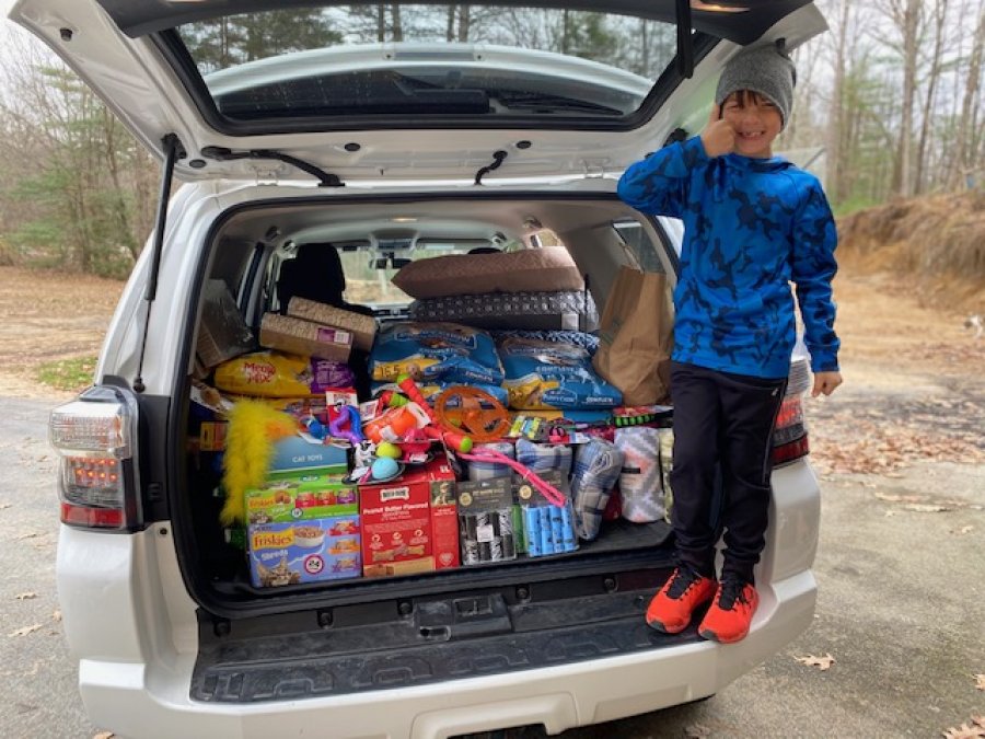 10 Year Old Wilton Boy Raising Thousands for Thanksgiving at Local Animal Shelters
