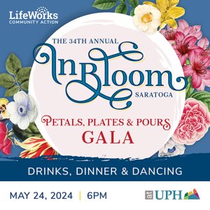 In Bloom Saratoga:  Petals, Plates &amp; Pours Gala at UPH