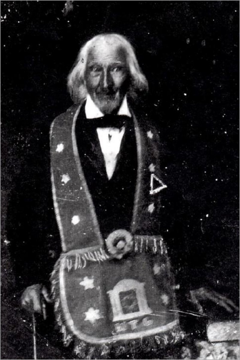 Daguerreotype  believed to be the image of Uriah Gregory  near the end of his life. Image provided.
