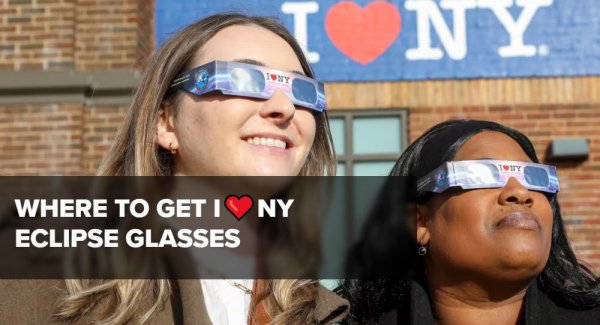 I LOVE NY Eclipse Glasses became available March 18. Photo: I Love NY.com.