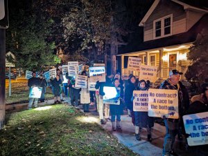 Saratoga Teachers March for New Contract