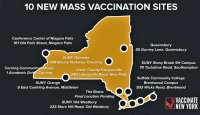 Ten new state-run mass vaccination sites will soon open,  including one in the region. Image provided.