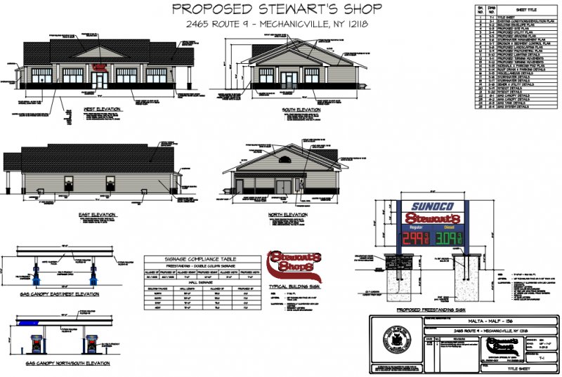 Proposed Stewart’s Shop - 2465 Route 9, Mechanicville. Images provided.