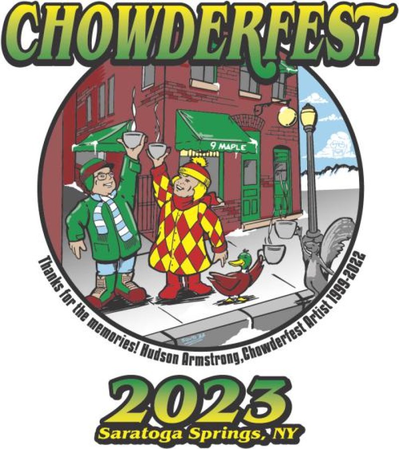 24th annual Saratoga Chowderfest will take place Saturday, Feb. 11.  Artwork provided.