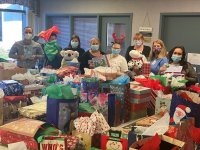 The Wesley Community delivered holiday cheer and gifts to the residents at  the Wesley Center in Saratoga Springs. Photo provided.