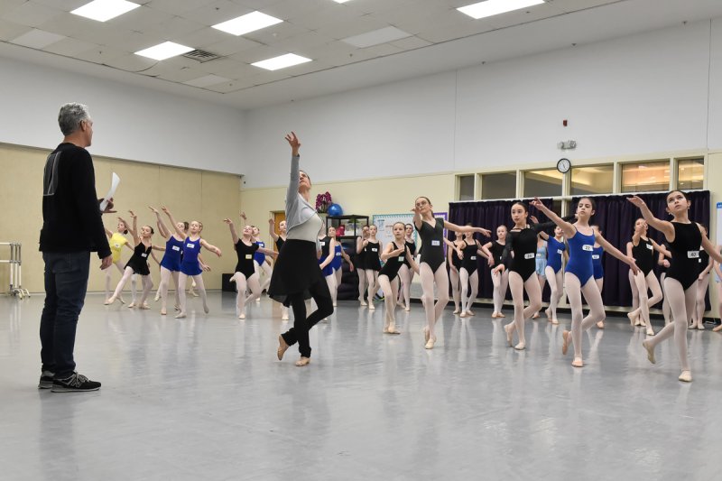 Local children auditioning on Sunday, March 10,  2024 for roles with the NYCB for a summer performance at SPAC.  Photo: Super Source Media Studios.  