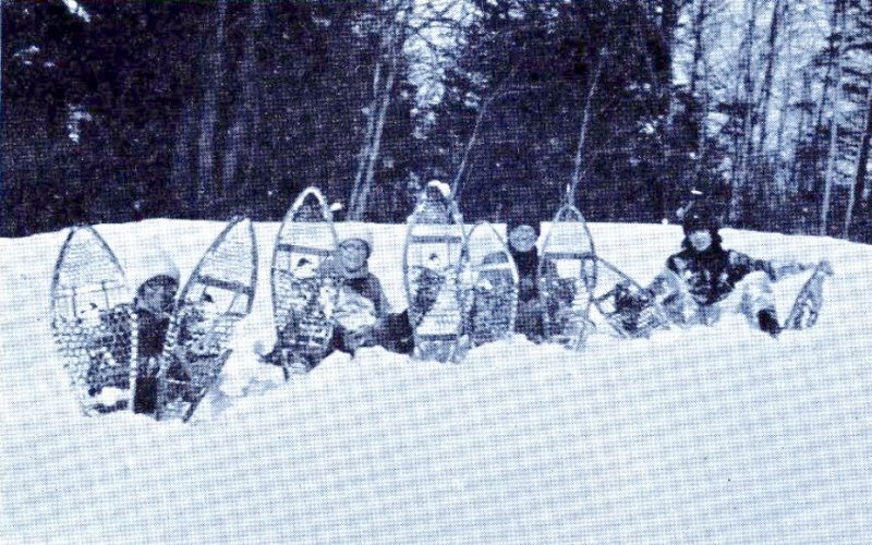 Snowshoeing at the Homestead. Image provided by The Saratoga County History Roundtable.