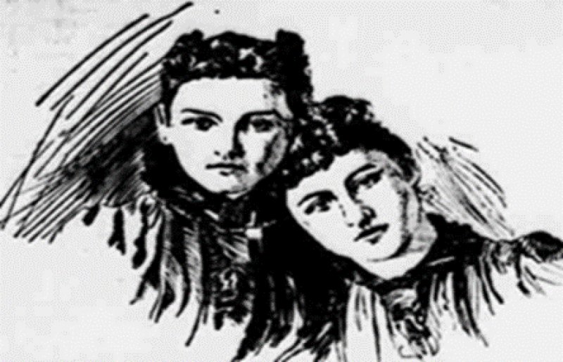 Catherine and Elizabeth Nolan on trialNew York World, April 24, 1895. Image provided by The Saratoga County History Roundtable.
