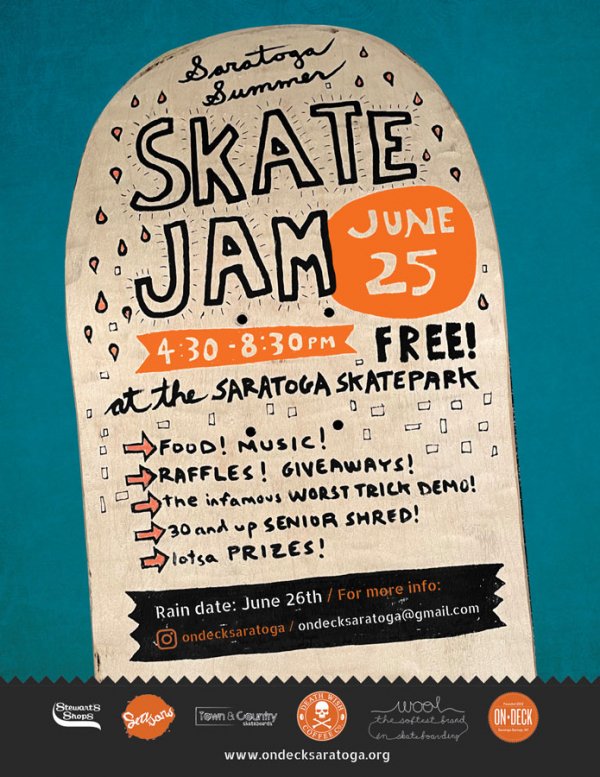 Skate Jam will take place at East Side Recreational Skatepark on  Saturday, June 25.