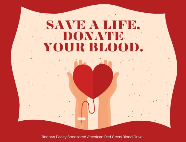 Annual Roohan Realty Sponsored Blood Drive